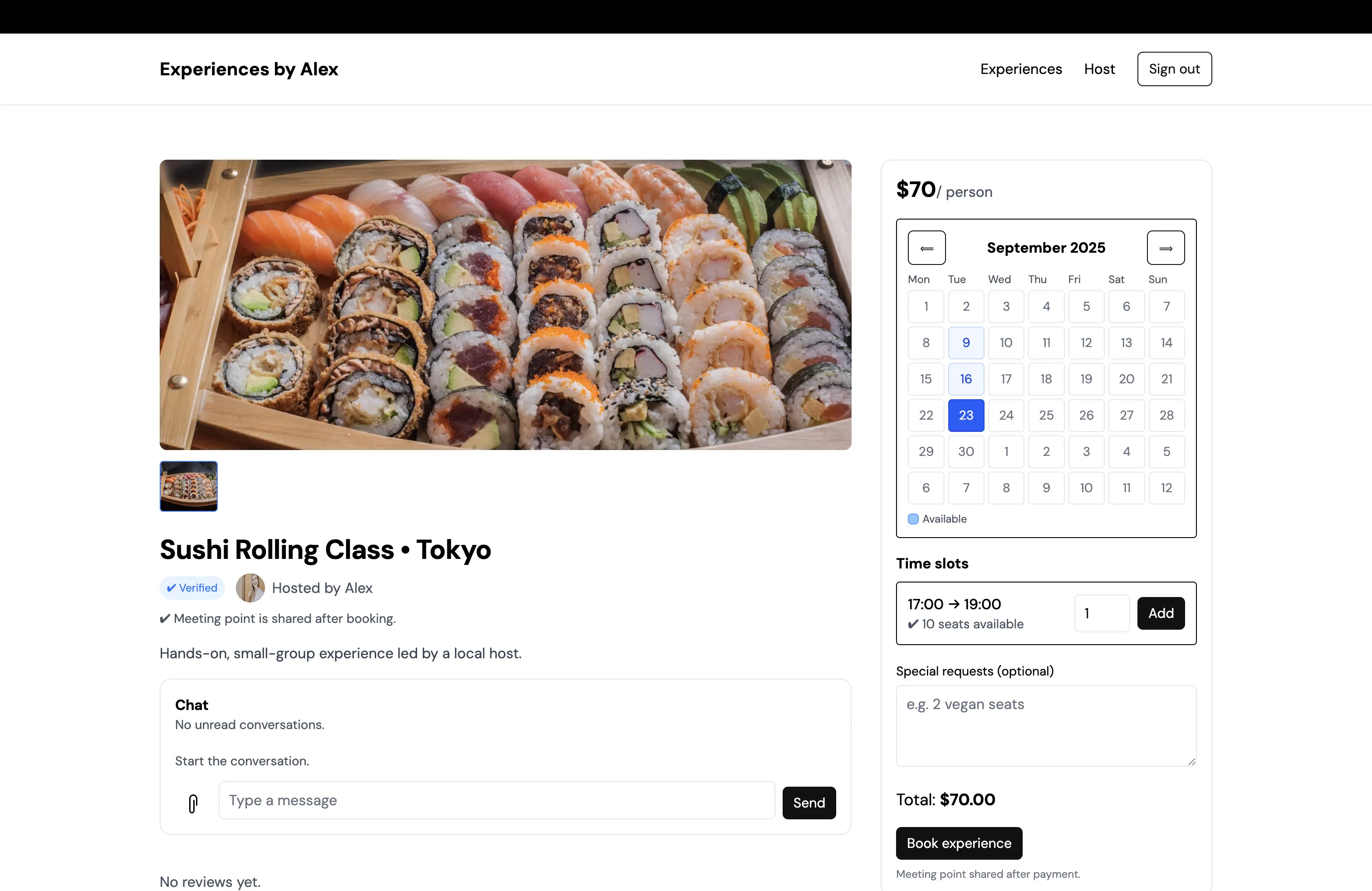 App landing page image